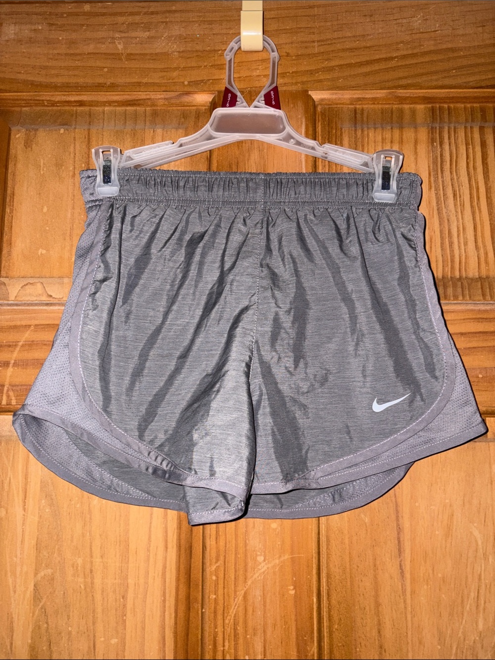 Nike Women's Light Gray Athletic Running Shorts